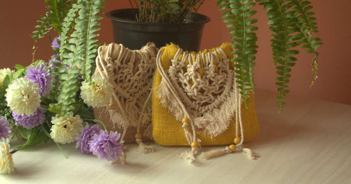 Burlap Potli Bags