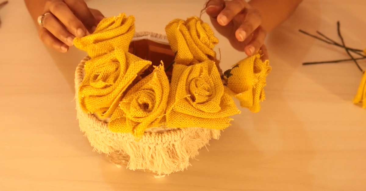 DIY Faux Flowers And Vase Decor