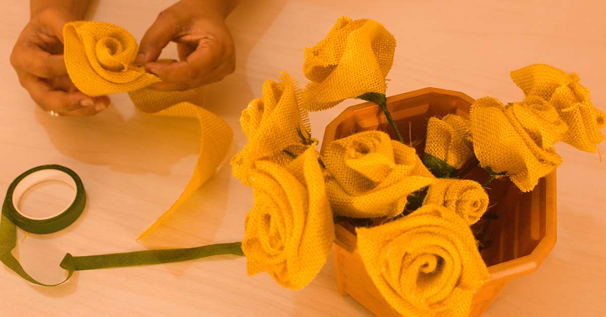 DIY Faux Flowers And Vase Decor