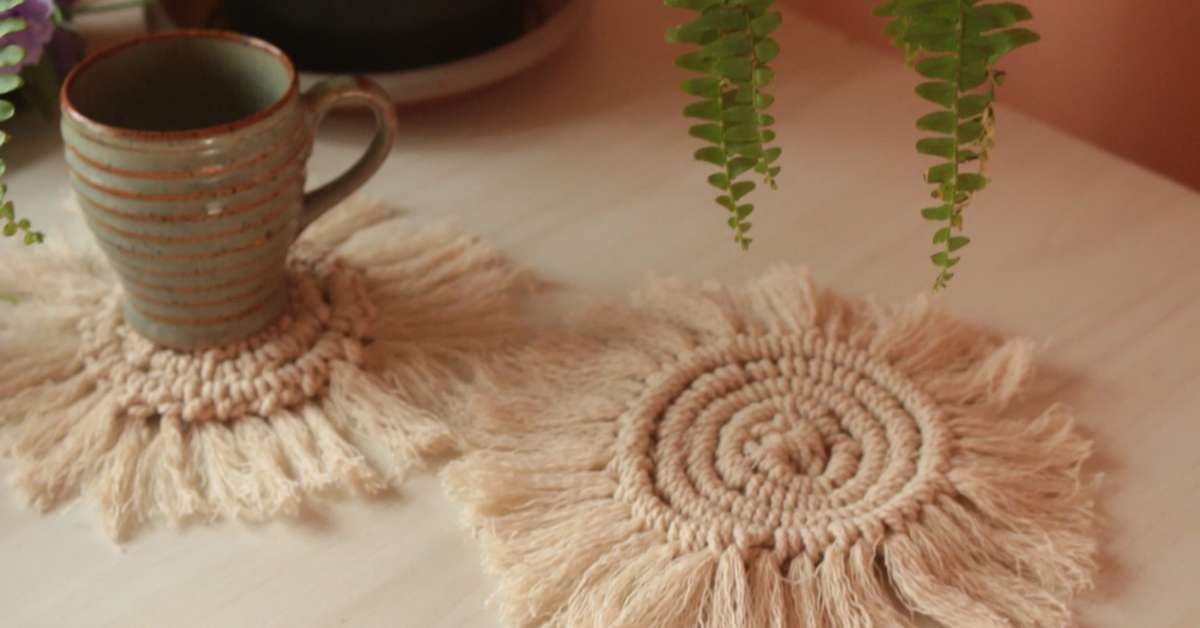 DIY Macramé Coasters